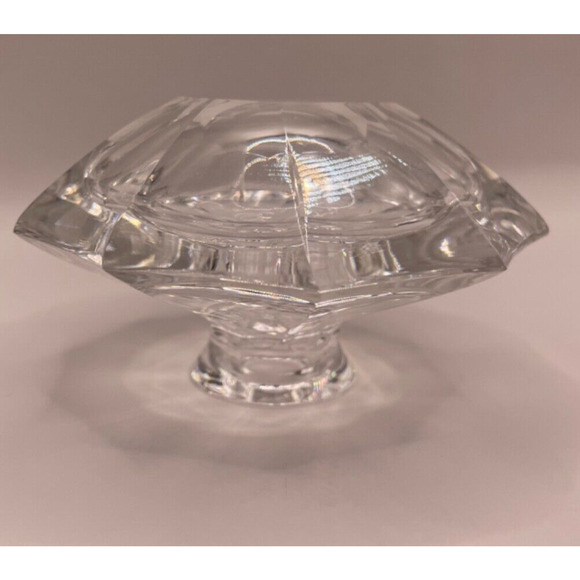 Vintage Collectible Crystal Glass Perfume Decanter Bottle Dauber 4.5" Tall - Picture 10 of 10